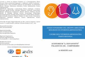 XXXIII CONGRESSO DEL GRUPPO ABRUZZESE MOLISANO DI OTORINOLARINGOIATRIA 